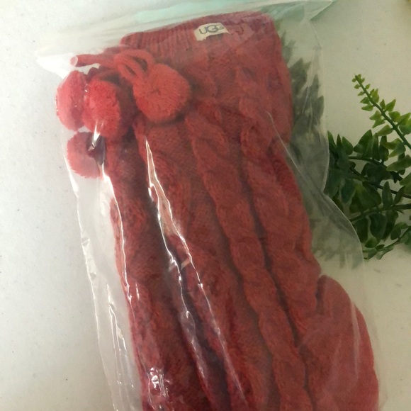 UGG Fleece lined crew neck sock with Pom Pom OS - Picture 5 of 6